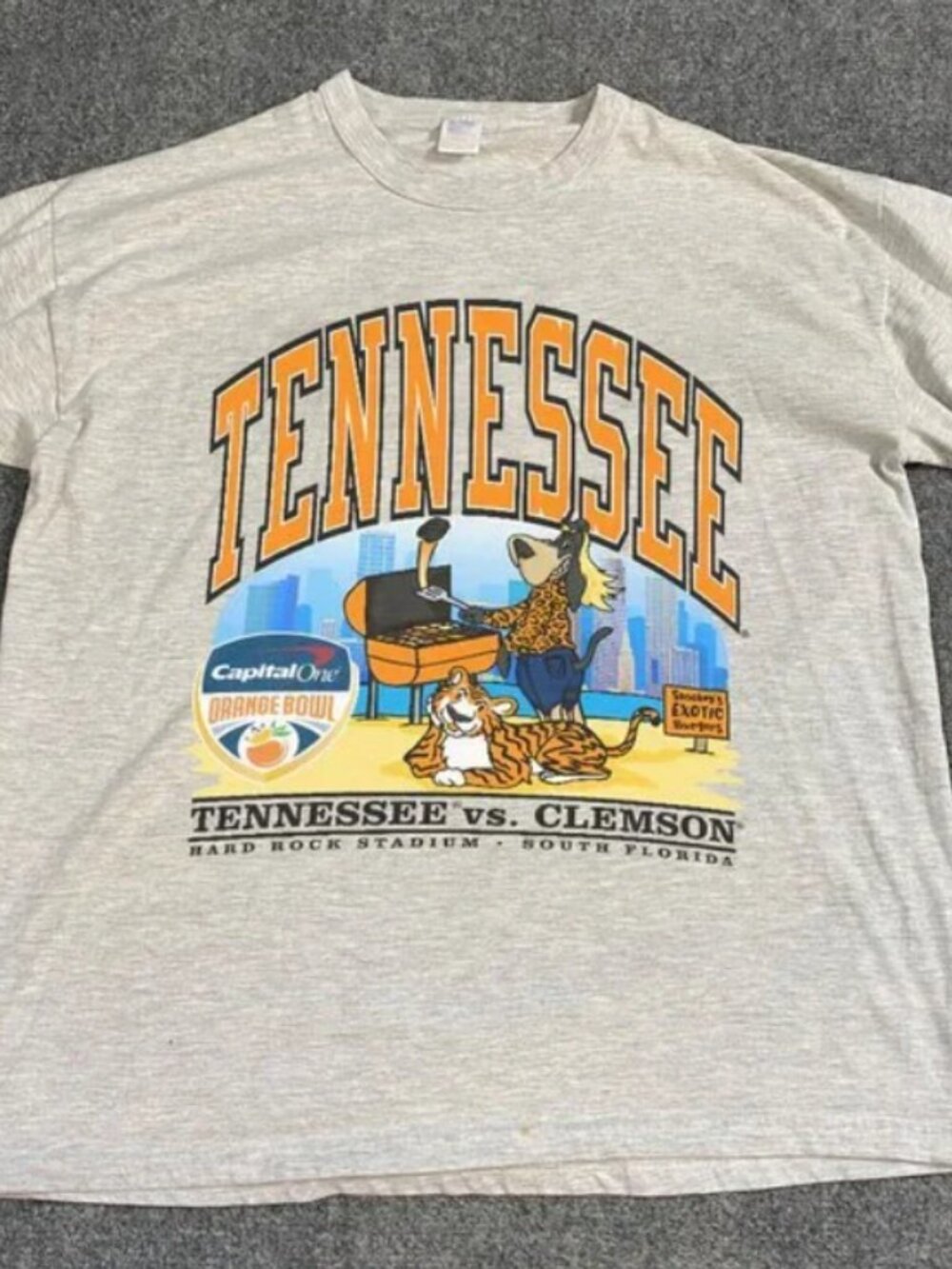 Tennessee Vols Vs Clemson Tigers College 2022 Orange Bowl Football Shirt tee
